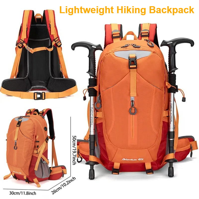 Foldable Backpack Small - 40L Waterproof Hiking Backpack for Men