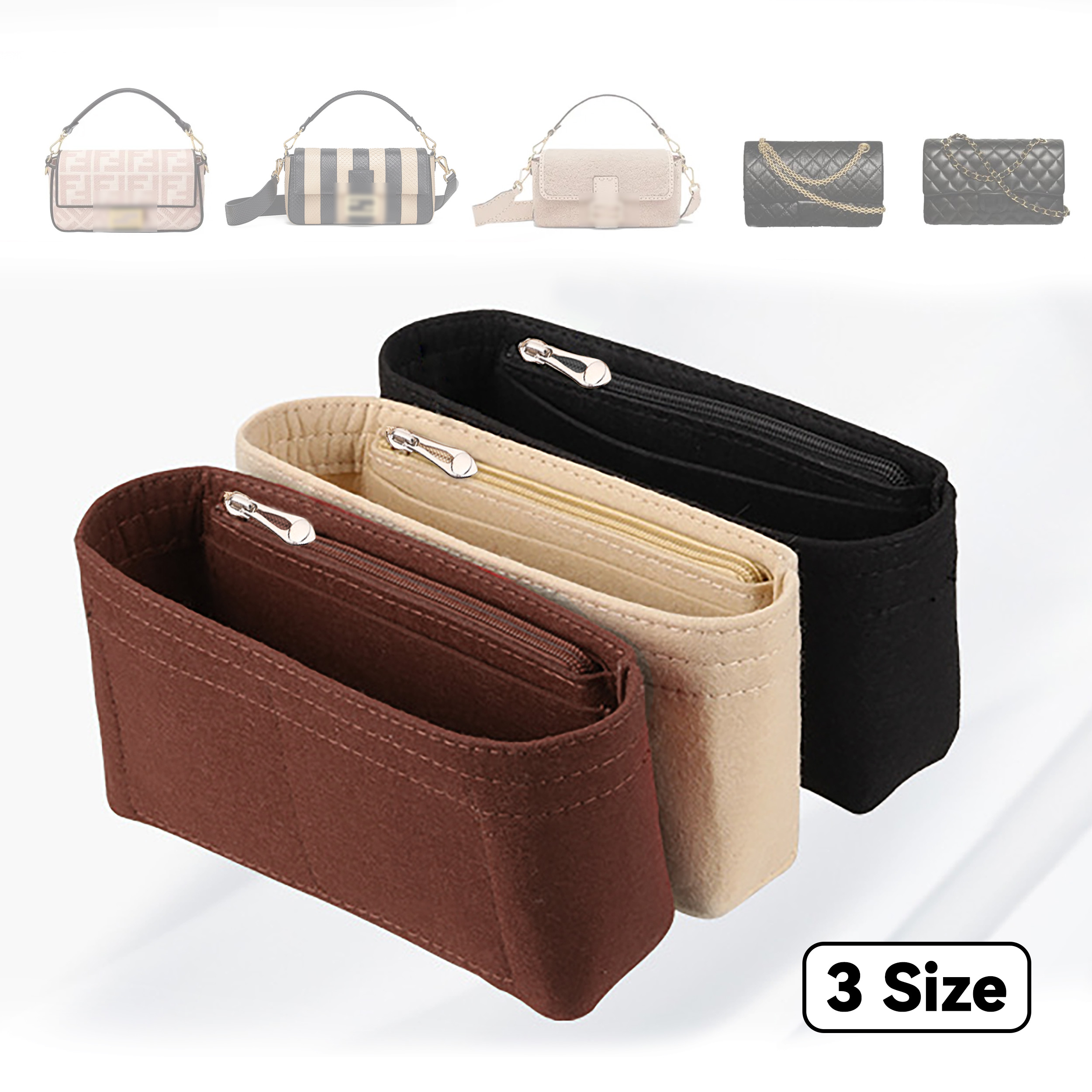 Backpack Insert Organizer - Felt Insert Bag Organizer, Makeup Organizers,