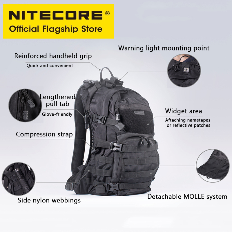NITECORE BP20 20L Travel Backp - Rucksack Military Style recensie en prijs