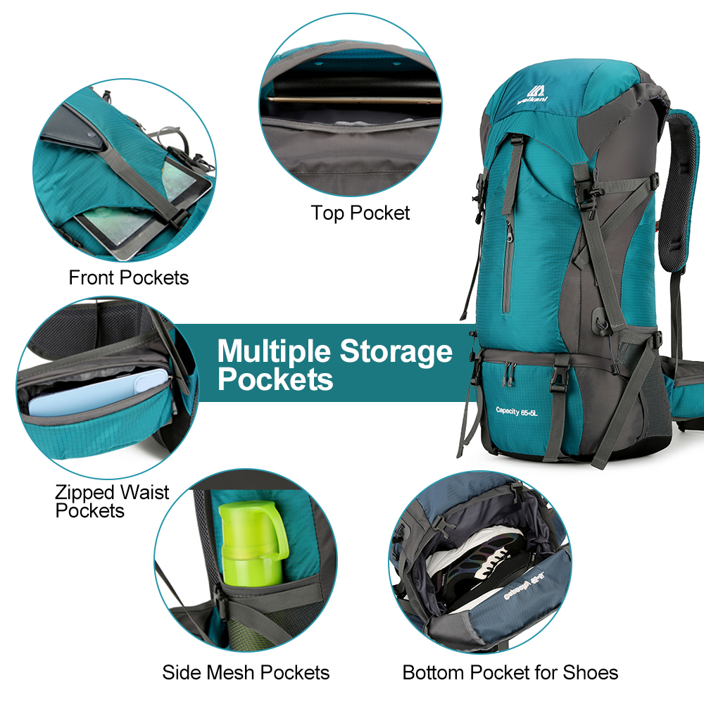 70L Travel Backpack Hiking Bac - Rain Cover Backpack recensie en prijs