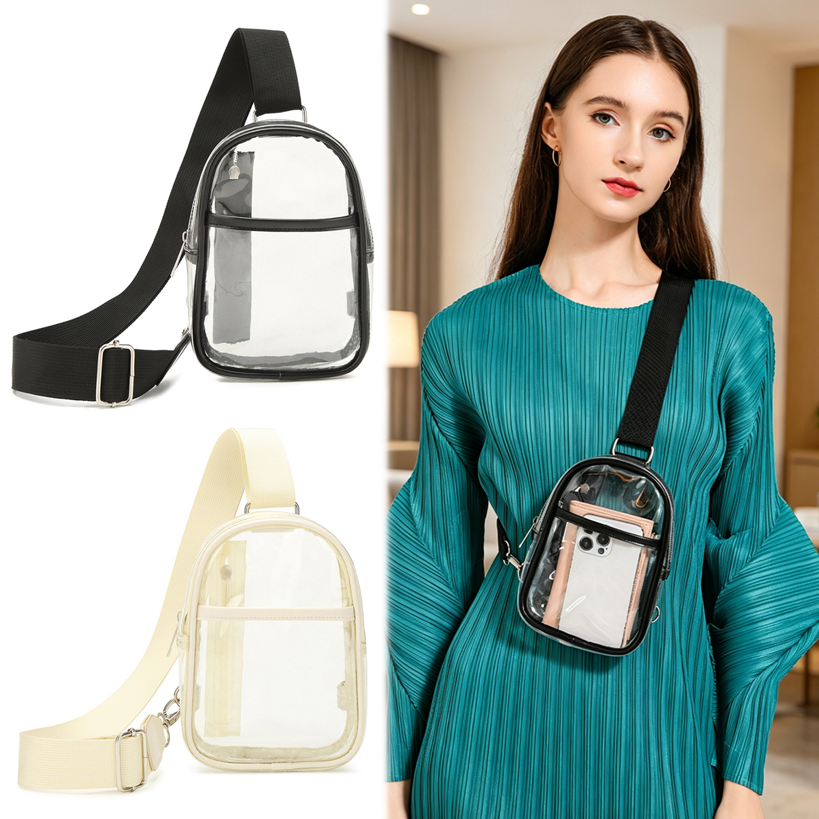 Clear Sling Bag,Waterproof Sho - Sling Backpack Shoulder recensie en prijs