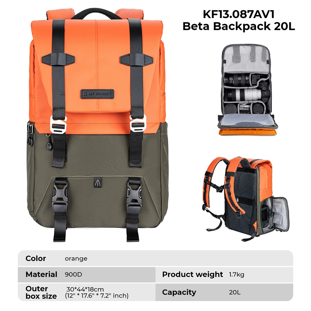 K&F CONCEPT Camera Backpack Tr - Rain Cover Backpack recensie en prijs