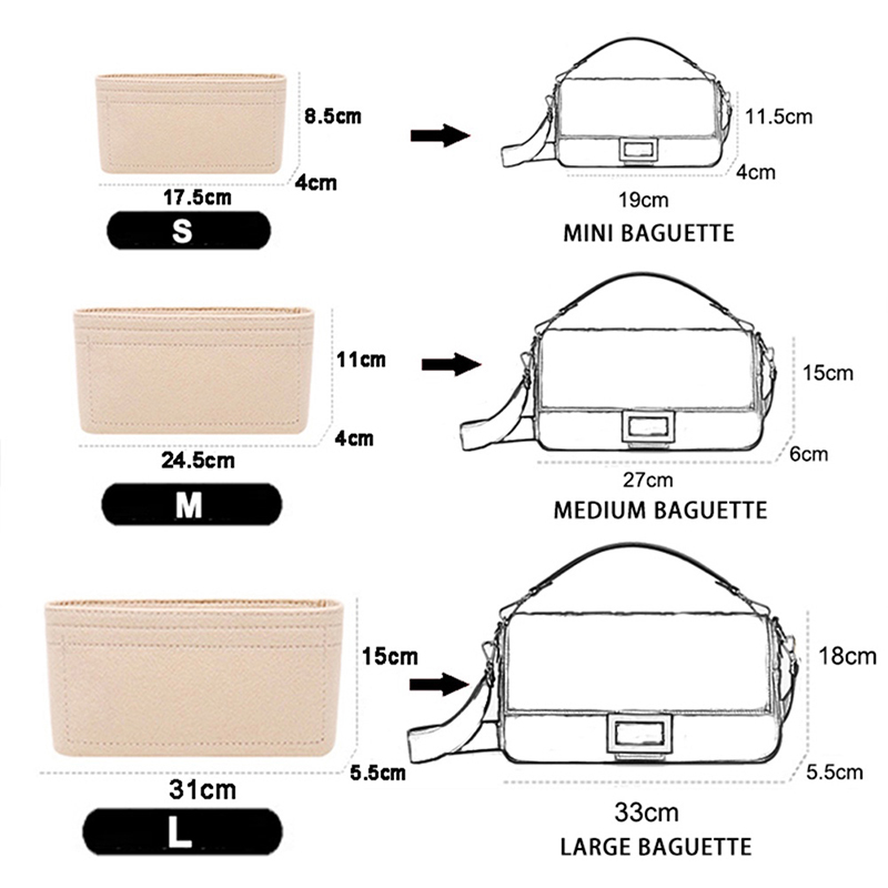 1PC Felt Insert Bag Organizer, - Backpack Insert Organizer recensie en prijs