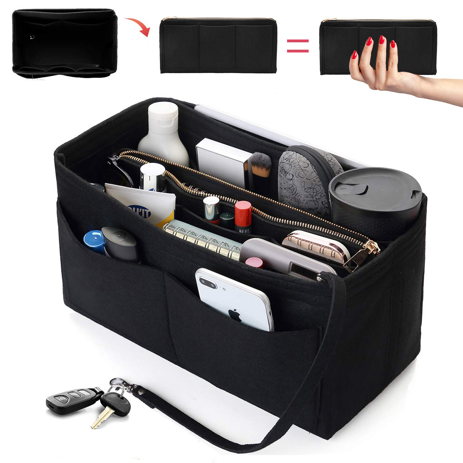 Felt Purse Organizer Insert -  - Backpack Insert Organizer recensie en prijs