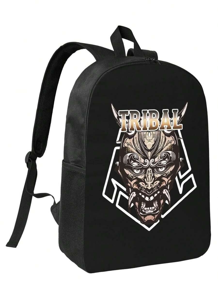 Tribal Demon Print Waterproof  - Travel Backpack Anti Theft recensie en prijs