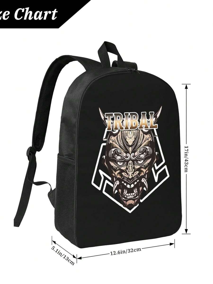 Tribal Demon Print Waterproof  - Travel Backpack Anti Theft recensie en prijs