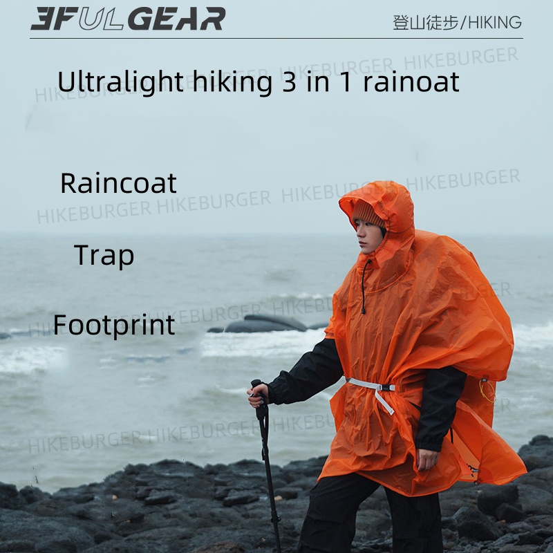 3F UL GEAR 3 in1 Rain Poncho O - Rain Cover Backpack recensie en prijs