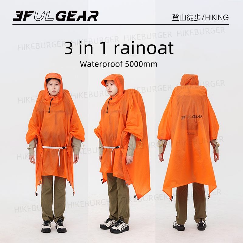 3F UL GEAR 3 in1 Rain Poncho O - Rain Cover Backpack recensie en prijs