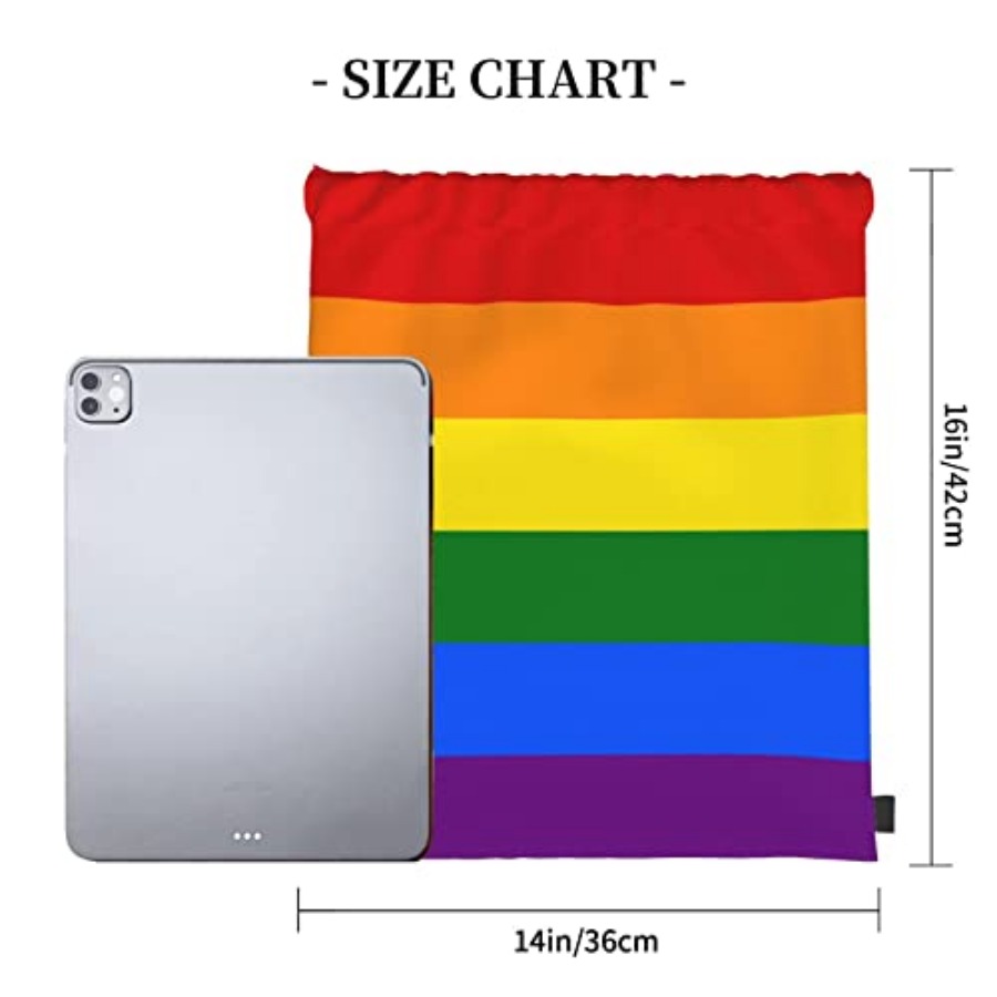 Lgbt Flag Gay Pride Rainbow Un - Drawstring Gym Bag recensie en prijs