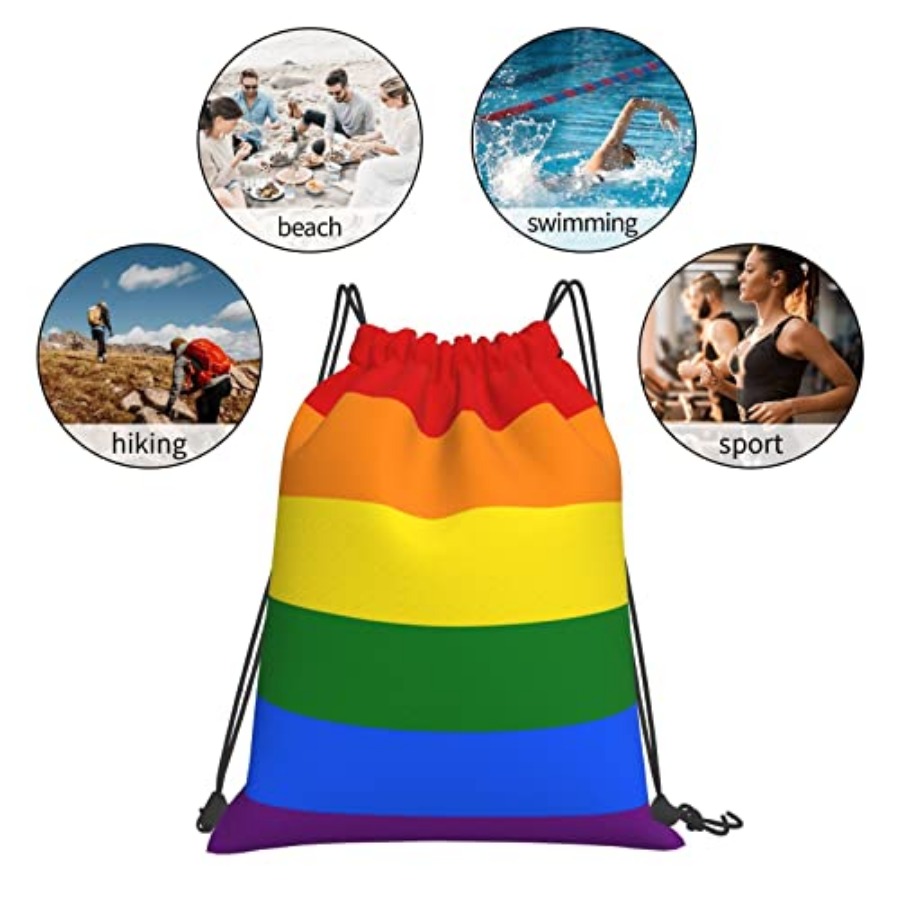 Lgbt Flag Gay Pride Rainbow Un - Drawstring Gym Bag recensie en prijs