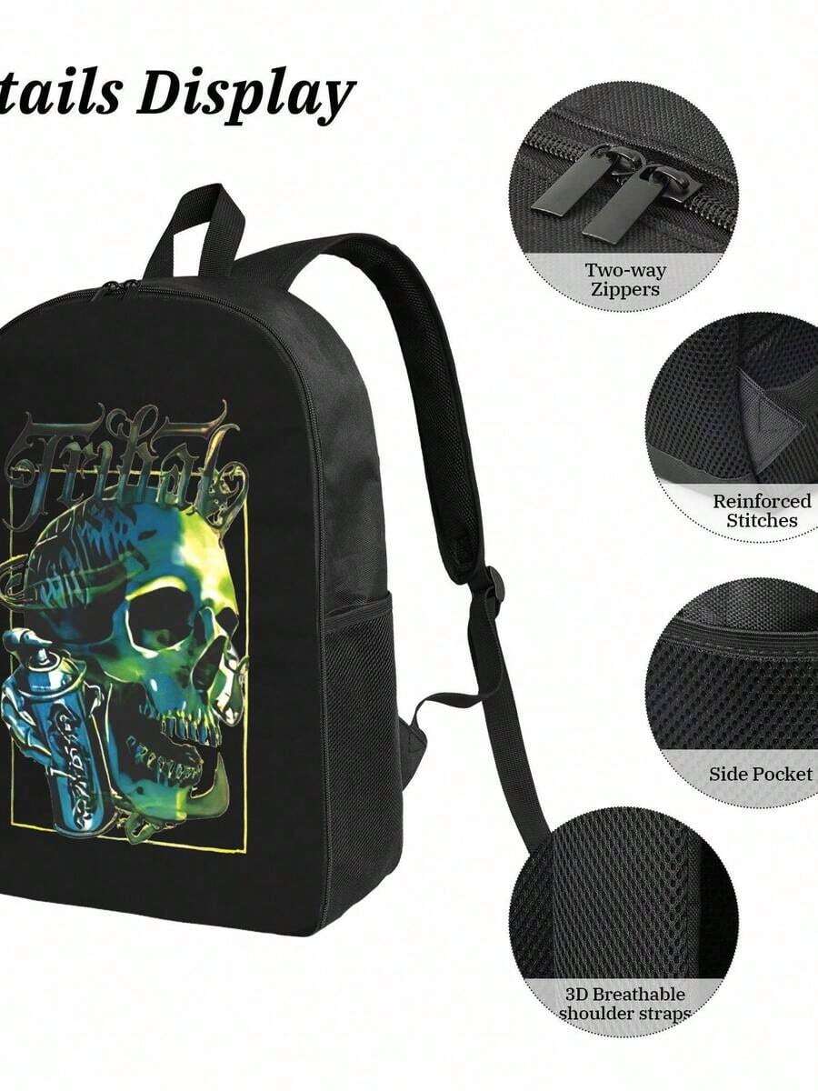 Graffiti Skull Waterproof Back - Travel Backpack Anti Theft recensie en prijs