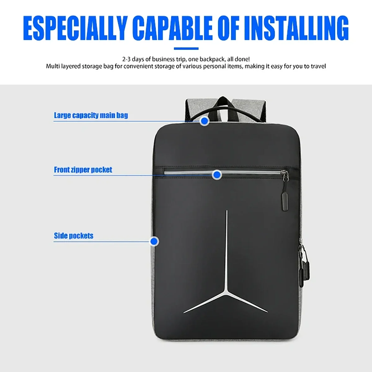 New Anti-theft USB Waterproof  - Travel Backpack Anti Theft recensie en prijs
