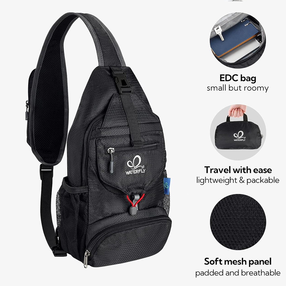 WATERFLY Chest Bag Shoulder Sm - Sling Backpack Shoulder recensie en prijs