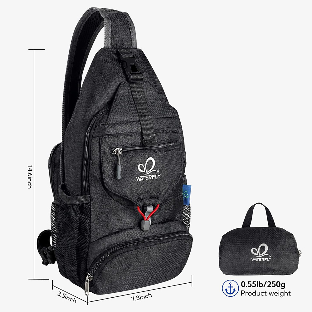 WATERFLY Chest Bag Shoulder Sm - Sling Backpack Shoulder recensie en prijs