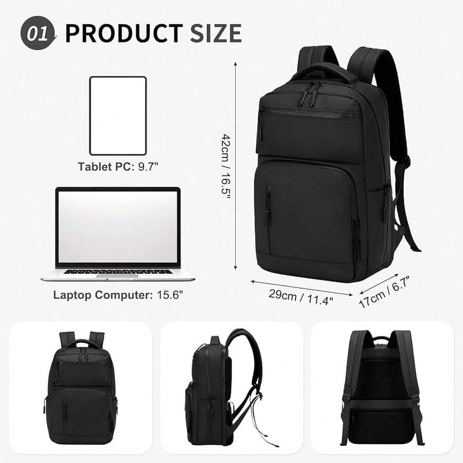 Waterproof Anti-Theft Laptop B - Laptop Backpack 15.6 recensie en prijs