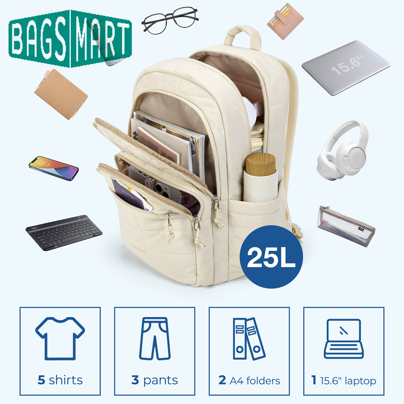 BAGSMART Laptop Bags College C - Laptop Backpack 15.6 recensie en prijs
