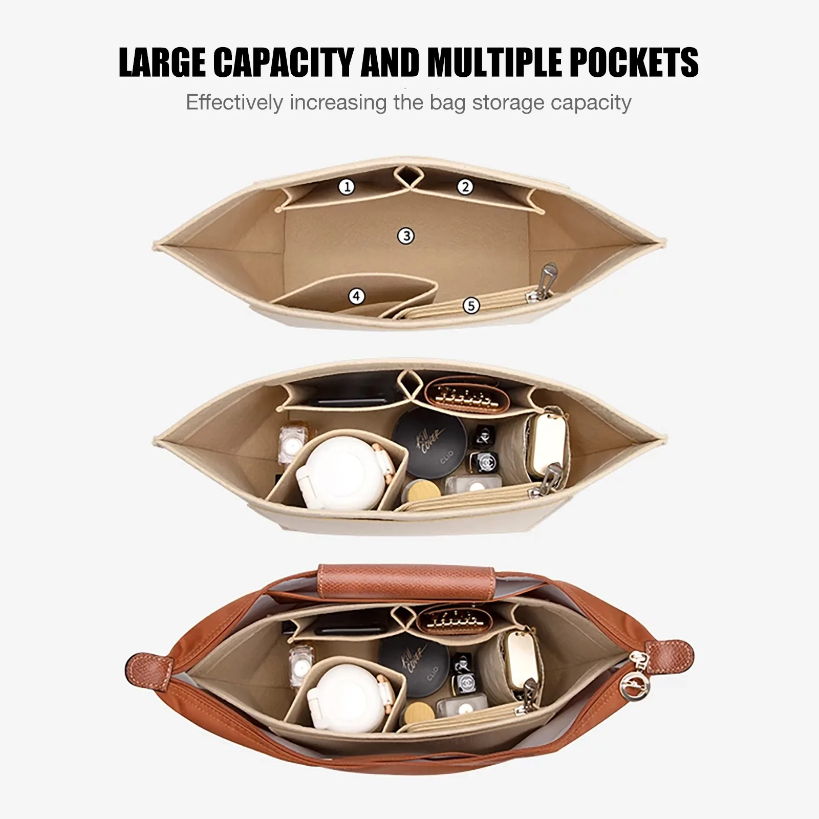 Felt Insert Bag Fits For Handb - Backpack Insert Organizer recensie en prijs